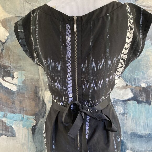 Bebop Retro Dress Rockabilly Belted Nipped Waist Flattering Fit Sz Small - Picture 5 of 14